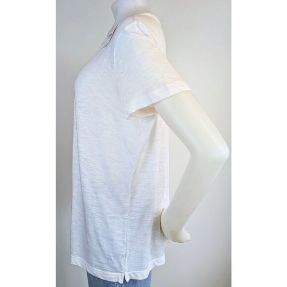 New LOFT Scottie Dog Print T-Shirt Large Short Sleeve White Black Lightweight - Picture 5 of 9